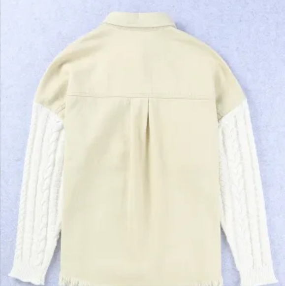 New denim cable knit jacket - Picture 12 of 16